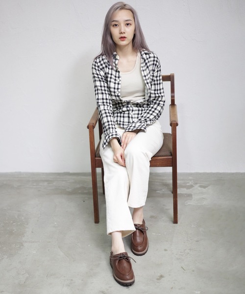 SESTO（セスト）の「軽量EVA底の革ピースレースアップチロリアンシューズ（ドレスシューズ・レディース・キャメル/ブラック/ホワイト・25.0cm/23.0cm/23.5cm/24.5cm/24.0cm/22.5cm）」の14枚目の写真