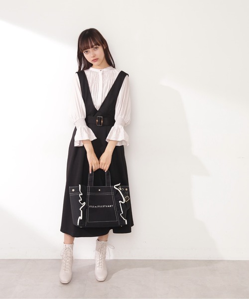 JILL by JILL STUART（ジルバイジルスチュアート）の「◇フリルトート（大）（トートバッグ・レディース・ホワイト/ブラック/ブラウン/グリーン系その他・FREE）」の11枚目の写真