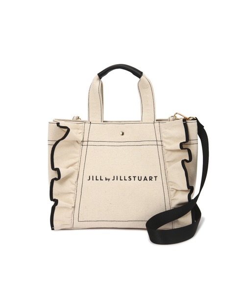 JILL by JILL STUART（ジルバイジルスチュアート）の「◇フリルトート（大）（トートバッグ・レディース・ホワイト/ブラック/ブラウン/グリーン系その他・FREE）」の8枚目の写真