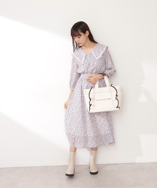 JILL by JILL STUART（ジルバイジルスチュアート）の「◇フリルトート（大）（トートバッグ・レディース・ホワイト/ブラック/ブラウン/グリーン系その他・FREE）」の17枚目の写真