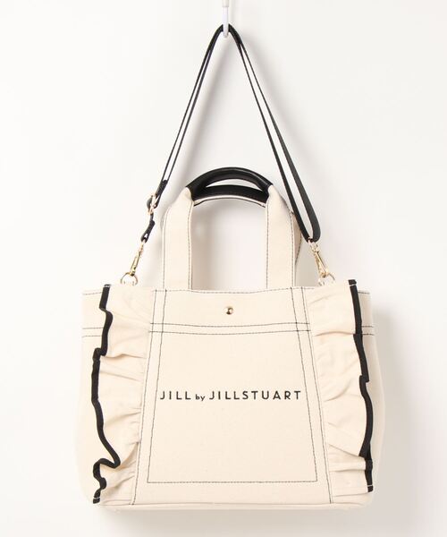 JILL by JILL STUART（ジルバイジルスチュアート）の「◇フリルトート（大）（トートバッグ・レディース・ホワイト/ブラック/ブラウン/グリーン系その他・FREE）」の10枚目の写真