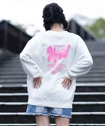 X-girl | PEACHY LOGO CREW SWEAT TOP(スウェット)