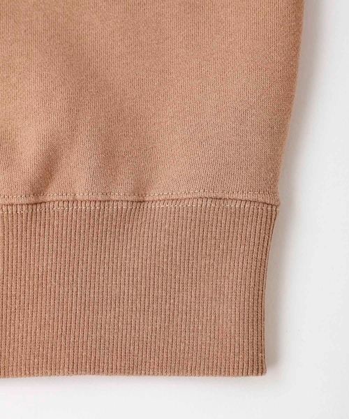 X-girl（エックスガール）の「PEACHY LOGO CREW SWEAT TOP（スウェット・レディース・ブラック/ベージュ/ホワイト・S/M/L/XL）」の8枚目の写真