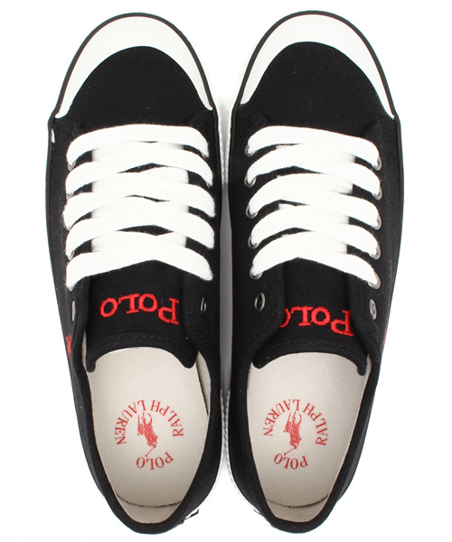 POLO RALPH LAUREN（ポロ ラルフ ローレン）の「ジュニア ポロ ラルフローレン キャンバス Polo CHAZ CVS Junior Itk（スニーカー・レディース・ブラック/カーキ・23cm/24cm/23.5cm）」の4枚目の写真