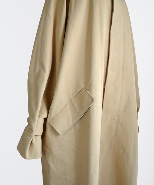Marient（マリエント）の「マックステンカラーコート/ユニセックス（ステンカラーコート・レディース・ベージュ・FREE）」の7枚目の写真