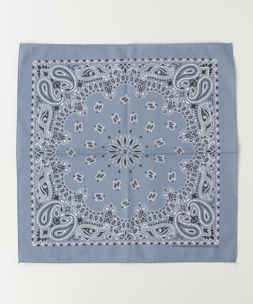 HAV-A-HANK（ハバハンク ）の「HAV-A-HANK ハバハンク ペイズリー バンダナ（バンダナ/スカーフ・レディース・ホワイト/ベージュ/ネイビー/ブラウン/レッド/カーキ/ターコイズブルー/イエロー/グリーン/ミント/ブラック×レッド/レンガ/ブラック/パープル/バーガンディー/オレンジ/グレー/チャコールグレー/インディゴブルー/ネイビー系/ロイヤルブルー・FREE）」の13枚目の写真