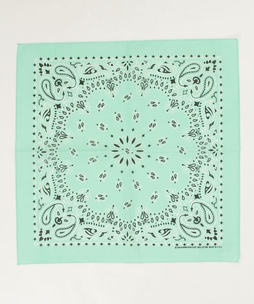 HAV-A-HANK（ハバハンク ）の「HAV-A-HANK ハバハンク ペイズリー バンダナ（バンダナ/スカーフ・レディース・ホワイト/ベージュ/ネイビー/ブラウン/レッド/カーキ/ターコイズブルー/イエロー/グリーン/ミント/ブラック×レッド/レンガ/ブラック/パープル/バーガンディー/オレンジ/グレー/チャコールグレー/インディゴブルー/ネイビー系/ロイヤルブルー・FREE）」の10枚目の写真