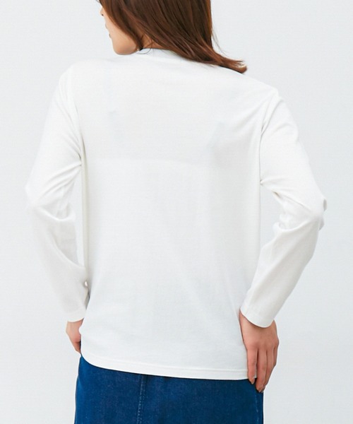 Honeys(ハニーズ)の「ロゴプリントTシャツ(Tシャツ/カットソー・レディース・ブラック/ライトグリーン/ホワイト系その他/オフホワイト/サックスブルー/グリーン系その他・L/M/S)」の10枚目の写真