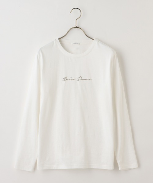 Honeys(ハニーズ)の「ロゴプリントTシャツ(Tシャツ/カットソー・レディース・ブラック/ライトグリーン/ホワイト系その他/オフホワイト/サックスブルー/グリーン系その他・L/M/S)」の15枚目の写真