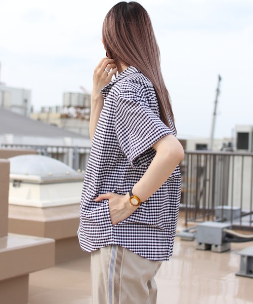 DANTON ダントン　プルオーバーチェックシャツ DANTON [ダントン] M OXFORD ROUND COLLAR PULLOVER SHIRT