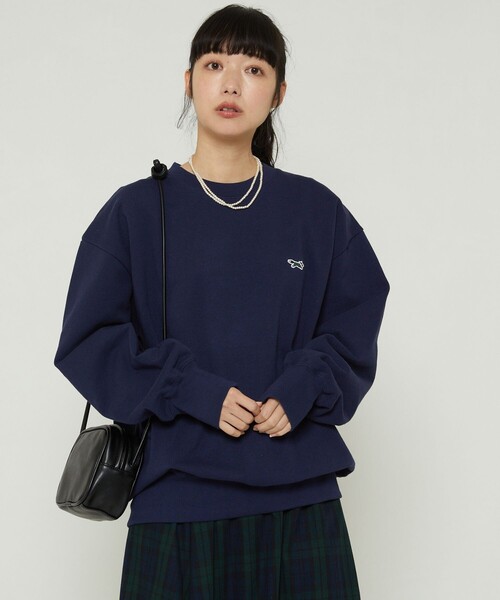 FREAK'S STORE（フリークスストア）の「TOWN CRAFT × FREAK'S STORE/タウンクラフト 【WEB限定】theFOX スウェットクルーネック（スウェット・レディース・グレー/ネイビー/レッド/グリーン/ブラック/オフホワイト・ﾌﾘ-）」の5枚目の写真