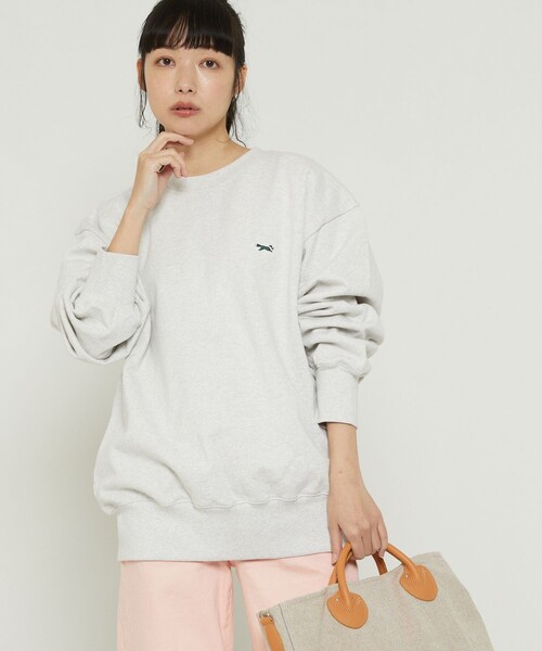 FREAK'S STORE（フリークスストア）の「TOWN CRAFT × FREAK'S STORE/タウンクラフト 【WEB限定】theFOX スウェットクルーネック（スウェット・レディース・グレー/ネイビー/レッド/グリーン/ブラック/オフホワイト・ﾌﾘ-）」の7枚目の写真
