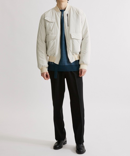 UNITED TOKYO（ユナイテッドトウキョウ）の「リバーシブルボンバージャケット（MA-1・メンズ・ブラック/アイボリー/ベージュ・1/3/2）」の11枚目の写真