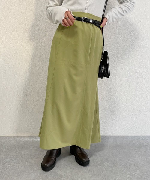 nemne store(ネンネストア)の「カラーマーメイドフレアスカート(スカート・レディース・オレンジ/グリーン/アイボリー・フリー)」の13枚目の写真