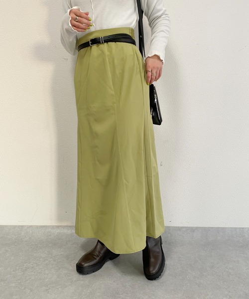 nemne store(ネンネストア)の「カラーマーメイドフレアスカート(スカート・レディース・オレンジ/グリーン/アイボリー・フリー)」の14枚目の写真