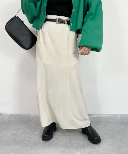 nemne store(ネンネストア)の「カラーマーメイドフレアスカート(スカート・レディース・オレンジ/グリーン/アイボリー・フリー)」の20枚目の写真