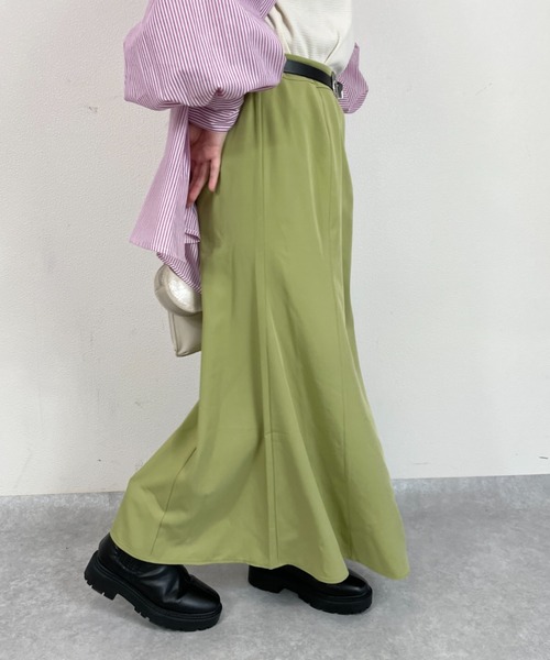nemne store(ネンネストア)の「カラーマーメイドフレアスカート(スカート・レディース・オレンジ/グリーン/アイボリー・フリー)」の22枚目の写真