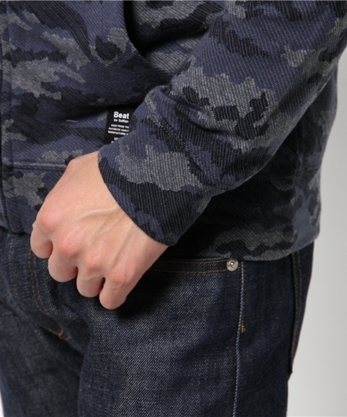 VENCEEXCHANGE（ヴァンスエクスチェンジ）の「カモフラジャガードZIPパーカー           （パーカー・メンズ・シルバー/ネイビー・SMALL/LARGE/MEDIUM）」の10枚目の写真