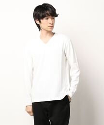 NICOLE CLUB FOR MEN | アランニットボンディングＶネックプルオーバー(Tシャツ/カットソー)