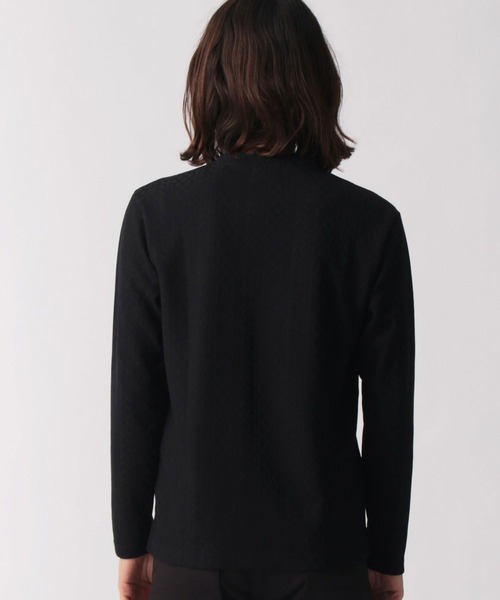 NICOLE CLUB FOR MEN（ニコルクラブフォーメン）の「【22年春モデル】アランニットボンディングＶネックプルオーバー（Tシャツ/カットソー・メンズ・ブラック/オフホワイト/ホワイト×ブラック/レッド系その他・MEDIUM/LARGE/X-LARGE）」の15枚目の写真