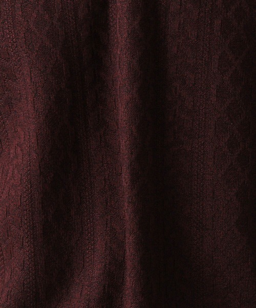 NICOLE CLUB FOR MEN（ニコルクラブフォーメン）の「【22年春モデル】アランニットボンディングＶネックプルオーバー（Tシャツ/カットソー・メンズ・ブラック/オフホワイト/ホワイト×ブラック/レッド系その他・MEDIUM/LARGE/X-LARGE）」の11枚目の写真