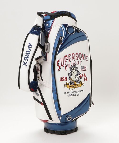 AVIREX ゴルフバッグ・キャディバッグ　ヘッドカバー付き AVIREX ゴルフバッグ・キャディバッグ ヘッドカバー付き AVIREX