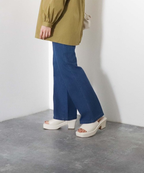 archives(アルシーヴ)の「厚底ミュール(サンダル・レディース・ブラック/アイボリー/ミント・MEDIUM/LARGE)」の11枚目の写真