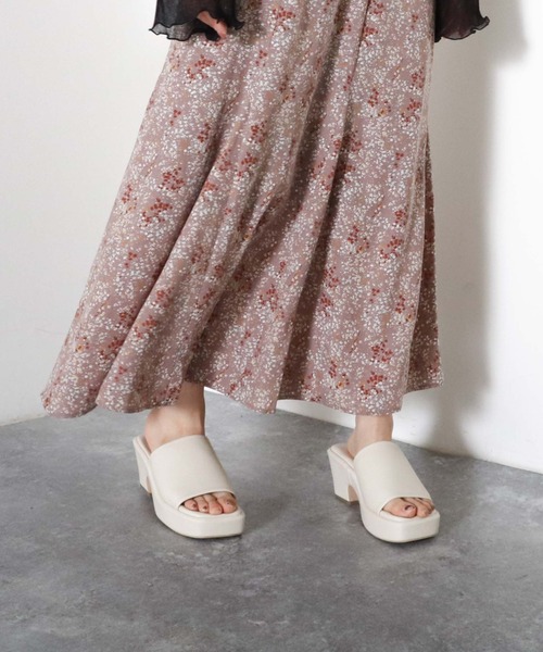 archives(アルシーヴ)の「厚底ミュール(サンダル・レディース・ブラック/アイボリー/ミント・MEDIUM/LARGE)」の5枚目の写真