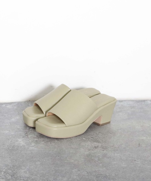 archives(アルシーヴ)の「厚底ミュール(サンダル・レディース・ブラック/アイボリー/ミント・MEDIUM/LARGE)」の8枚目の写真