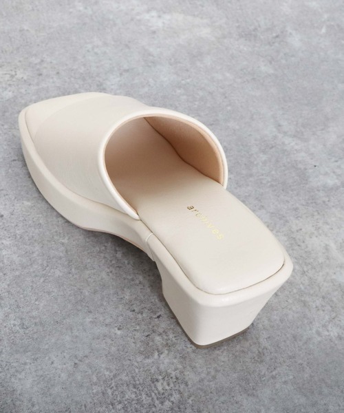 archives(アルシーヴ)の「厚底ミュール(サンダル・レディース・ブラック/アイボリー/ミント・MEDIUM/LARGE)」の10枚目の写真