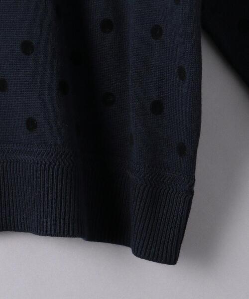 MUVEIL（ミュベール）の「＜MUVEIL（ミュベール）＞クローバーレース カーディガン ■■■（カーディガン/ボレロ・レディース・イエロー/ネイビー・36）」の6枚目の写真