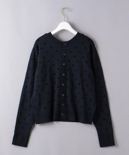 MUVEIL（ミュベール）の「＜MUVEIL（ミュベール）＞クローバーレース カーディガン ■■■（カーディガン/ボレロ・レディース・イエロー/ネイビー・36）」の13枚目の写真