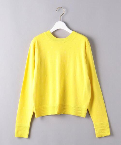 MUVEIL（ミュベール）の「＜MUVEIL（ミュベール）＞クローバーレース カーディガン ■■■（カーディガン/ボレロ・レディース・イエロー/ネイビー・36）」の8枚目の写真