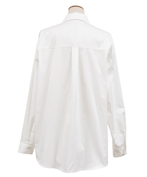 PUNYUS(プニュズ)の「無地長袖シャツ(シャツ/ブラウス・レディース・ホワイト・1/2/4/3)」の10枚目の写真