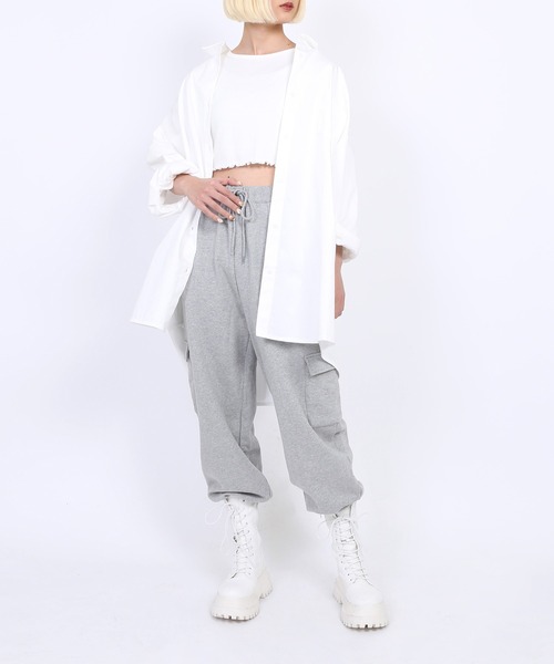 PUNYUS(プニュズ)の「無地長袖シャツ(シャツ/ブラウス・レディース・ホワイト・1/2/4/3)」の12枚目の写真