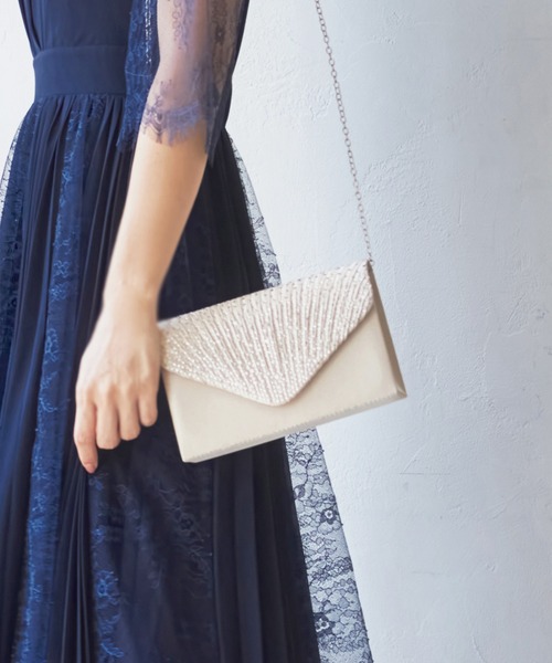 DRESS STAR(ドレス スター)の「パーティーバッグ パーティー バッグ 2way(クラッチバッグ・レディース・シルバー/ネイビー/ブラック/ベージュ・フリー)」の17枚目の写真