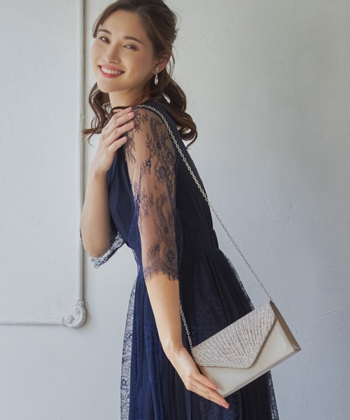 DRESS STAR(ドレス スター)の「パーティーバッグ パーティー バッグ 2way(クラッチバッグ・レディース・シルバー/ネイビー/ブラック/ベージュ・フリー)」の15枚目の写真