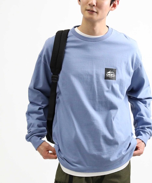 CAMP7（キャンプセブン）の「【CAMP7】ベーシックロゴロンＴ（Tシャツ/カットソー・メンズ・ブラック/ホワイト/グレー/グリーン/ブルー/イエロー・L/S/M/XL）」の5枚目の写真