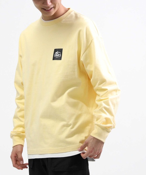 CAMP7（キャンプセブン）の「【CAMP7】ベーシックロゴロンＴ（Tシャツ/カットソー・メンズ・ブラック/ホワイト/グレー/グリーン/ブルー/イエロー・L/S/M/XL）」の21枚目の写真