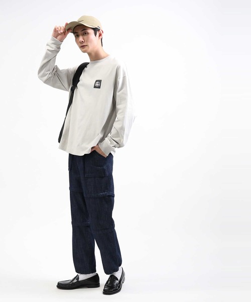 CAMP7（キャンプセブン）の「【CAMP7】ベーシックロゴロンＴ（Tシャツ/カットソー・メンズ・ブラック/ホワイト/グレー/グリーン/ブルー/イエロー・L/S/M/XL）」の13枚目の写真