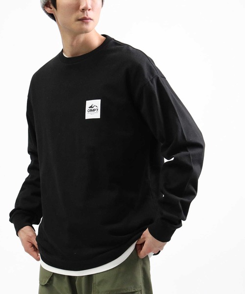 CAMP7（キャンプセブン）の「【CAMP7】ベーシックロゴロンＴ（Tシャツ/カットソー・メンズ・ブラック/ホワイト/グレー/グリーン/ブルー/イエロー・L/S/M/XL）」の11枚目の写真