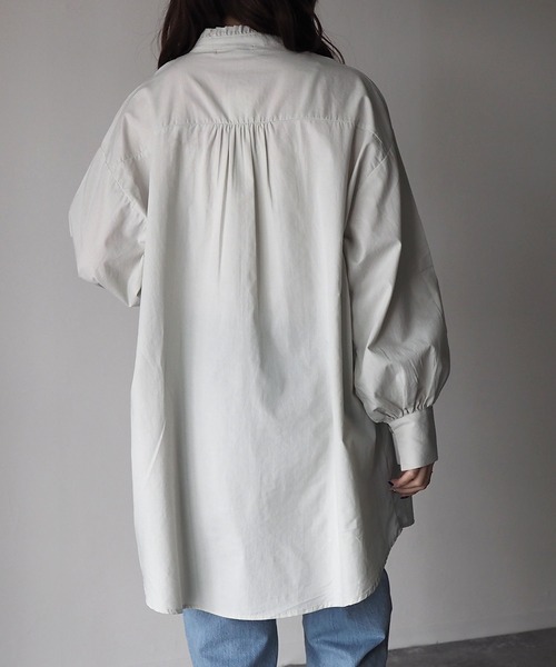 Riberry（リベリー）の「綿ローン刺繍チュニックブラウス（シャツ/ブラウス・レディース・オフホワイト/ブラック/ミント/ブルー・MEDIUM）」の21枚目の写真