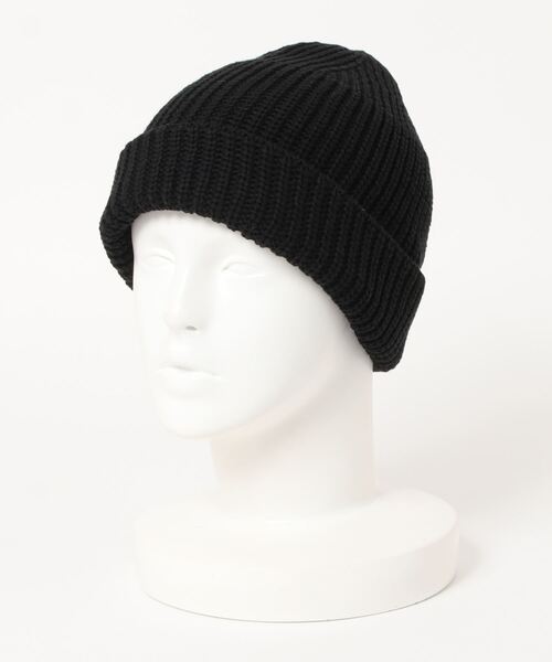 koe（コエ）の「リラックスワッチ*（ニットキャップ/ビーニー・レディース・ブラック/ライトグレー・FREE）」の2枚目の写真