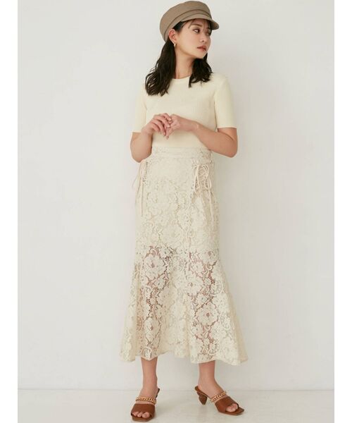 即完売♡シェリエ sheller レースマーメイドスカート M 春服 デート服 即完売♡シェリエ sheller レースマーメイドスカート M 春服