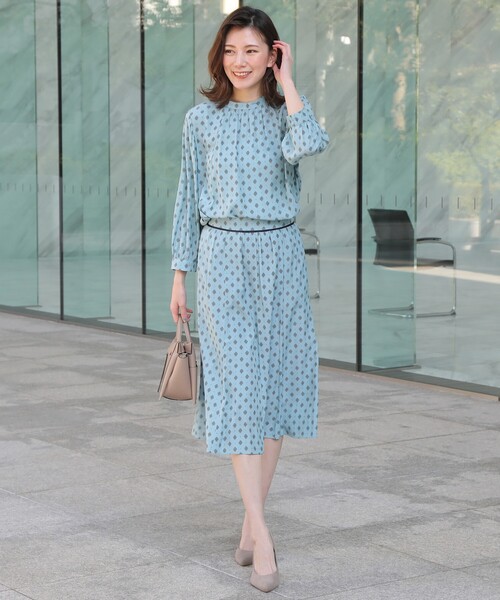 SOUP（スープ）の「◆柄＆無地あり/プロバンスプリントブラウス（シャツ/ブラウス・レディース・ネイビー/ブルー系/ネイビー系/アイボリー/グレー・11/15 /13/09/07）」の7枚目の写真