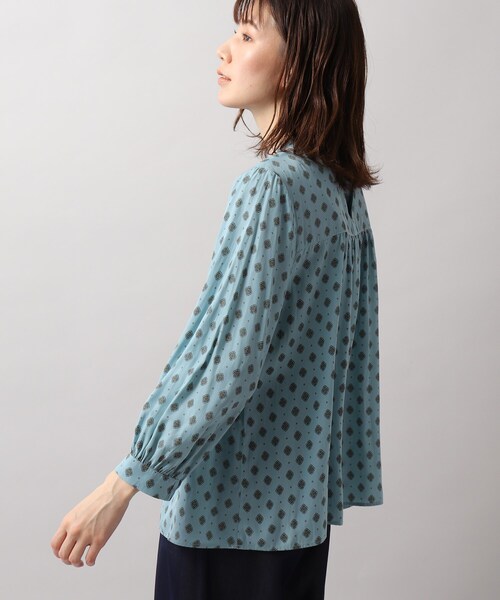 SOUP（スープ）の「◆柄＆無地あり/プロバンスプリントブラウス（シャツ/ブラウス・レディース・ネイビー/ブルー系/ネイビー系/アイボリー/グレー・11/15 /13/09/07）」の10枚目の写真