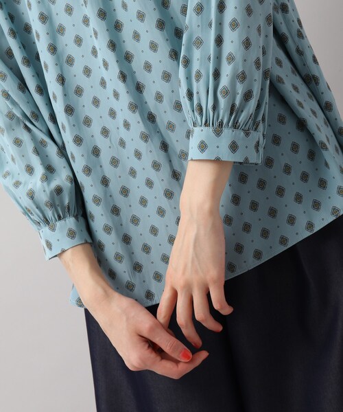 SOUP（スープ）の「◆柄＆無地あり/プロバンスプリントブラウス（シャツ/ブラウス・レディース・ネイビー/ブルー系/ネイビー系/アイボリー/グレー・11/15 /13/09/07）」の11枚目の写真