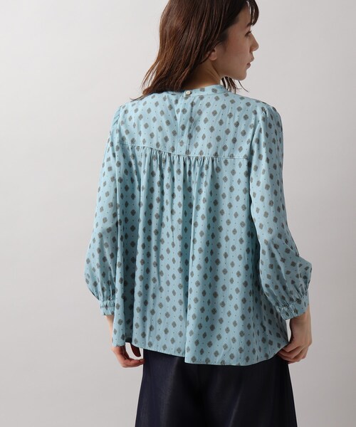 SOUP（スープ）の「◆柄＆無地あり/プロバンスプリントブラウス（シャツ/ブラウス・レディース・ネイビー/ブルー系/ネイビー系/アイボリー/グレー・11/15 /13/09/07）」の12枚目の写真