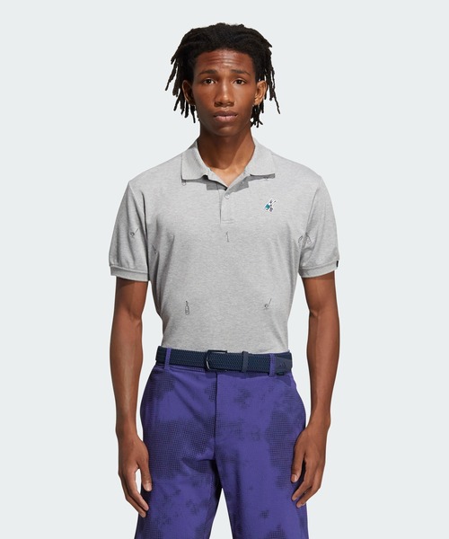 adidas（アディダス）の「PLAY GREEN モノグラム半袖ポロシャツ