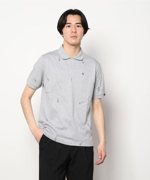 韓国人気 [adidas] PG モノグラム 半袖 ポロシャツ adidas （セール）アディダス ゴルフ メンズ PG モノグラム 半袖